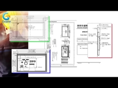 ODM 7 polegadas capacitivo LCD touch screen 50 pin MCU Interface 800x480 TFT Display Module