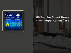 480x480 All in Black Effect IPS TFT 4 polegadas quadrado Lcd touch screen para Smart Home 86 caixa