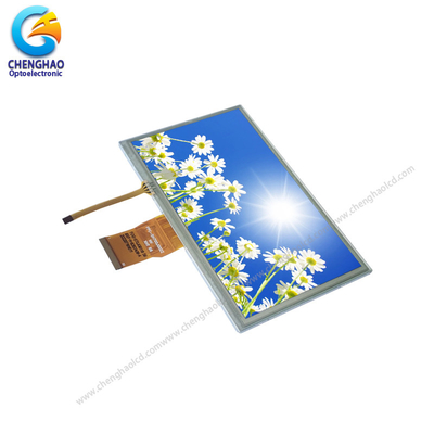 1024x600 HD Tft Lcd 7,0 polegadas 24 bit RGB 50 pin Pequeno ecrã LCD touch