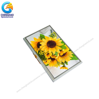 módulo pequeno mordido 7inch Wvga da exposição do Lcd da cor da relação de 40pin 24 RGB