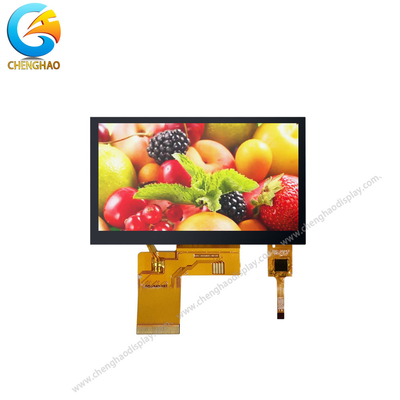 Módulo LCD pequeno de 40 pinos CTP Display LCD TFT de 4,3 polegadas