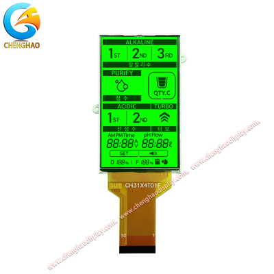 50 pinos Painel LCD monocromático FPC 1/4 tarefa 1/3 método de direção de viés com luz verde