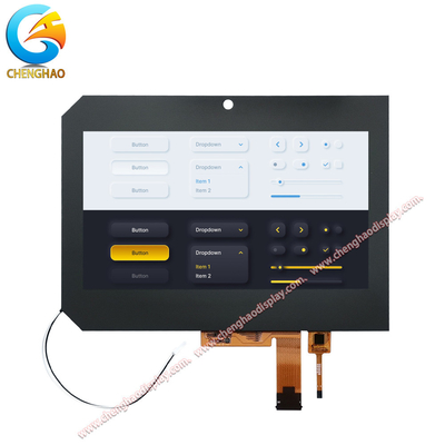 Ecrã de 8 polegadas LVDS Interface 1280x720 Tft LCD com toque capacitivo