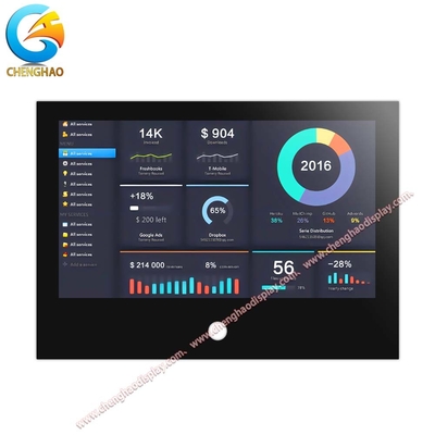 10.1 polegadas LCD touch screen display 1024x600 Resolução com interface LVDS