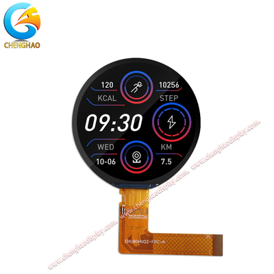 1Display LCD TFT redondo de 8' com controlador ST 77916 IC Ultra-ampla temperatura