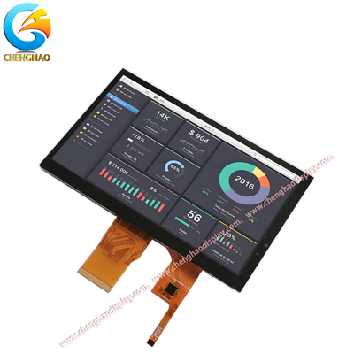Módulo LCD de 7 polegadas com resolução 1024x600 com suporte ao painel táctil e interface de exibição RGB