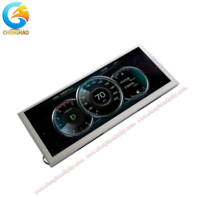 Display LCD IPS de 1280x480 pontos com direção de visão 85/85/85/85 e luz de fundo LED branca