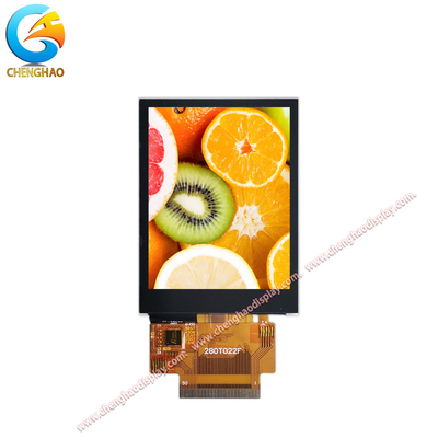 Compacto 2,8 polegadas capacitivo touchscreen normalmente preto TFT LCD Display para aplicações versáteis