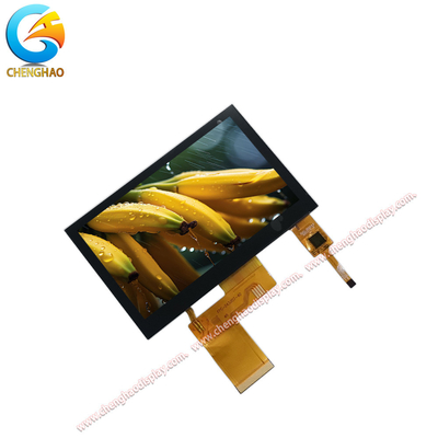 4.3 polegadas IPS LCD Display Wide Viewing Angle TFT LCD capacitivo touchscreen com 24 bits paralela RGB interface e touch panel interface