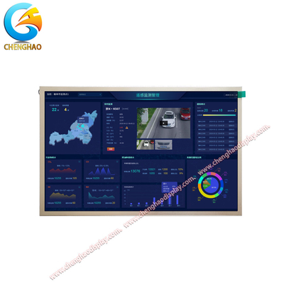 Display de módulo LCD de alto brilho 1280x800 1000cd/m2 Luminância adequada para grandes temperaturas