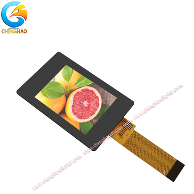 240*320 Spi Lcd Module 24pins 2 Inches IPS TFT Screen com cobertura de vidro preto