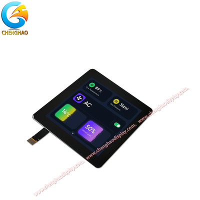 Tela LCD Touchscreen de 4 polegadas 480x480 All In Black com Interface MIPI