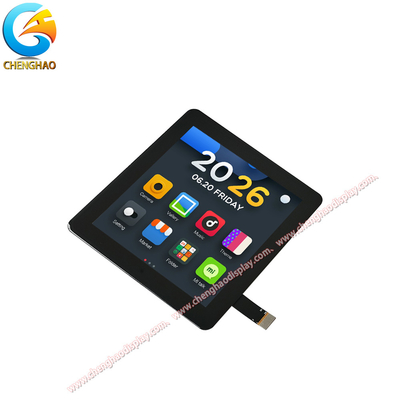 Tela de toque LCD quadrada de 480x480, display IPS TFT de 4 polegadas para caixas 86
