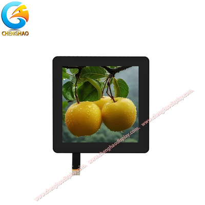 Ecrã LCD Médico de 4 polegadas, todo em preto, 480x480 com interface MIPI