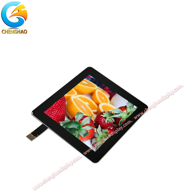 Ecrã LCD Tocável Tudo em Preto Ecrã LCD 4 polegadas 480*480 Tft Quadrado Ecrã Para Aplicações Industriais