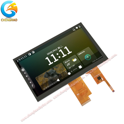 Tela LCD IPS de 7 polegadas 40 pinos 1024*600 com 80/80/80/80 de direção de visualização livre