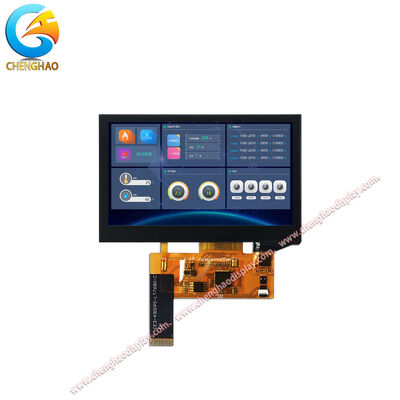 4.3 polegadas IPS TFT LCD Display 800×480 Resolução capacitiva touchscreen Interface SPI
