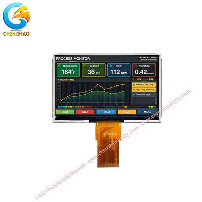 4.3 polegadas IPS TFT LCD Display Module 480x272 SPI QSPI MCU para HMI Industrial