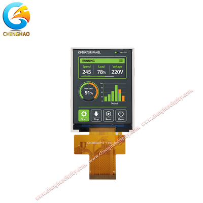 Módulo de Display LCD IPS TFT de 2,8 polegadas 240x320 QSPI 300 Nits para HMI Industrial