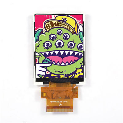 2.8 polegadas 240X320 SPI RGB TFT LCD Screen 300nits Ângulo TN