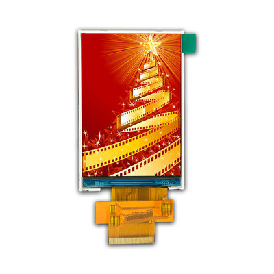 16 18 Bit MCU SPI LCD Display Module 300cd/m2 ROHS 3,5 polegadas