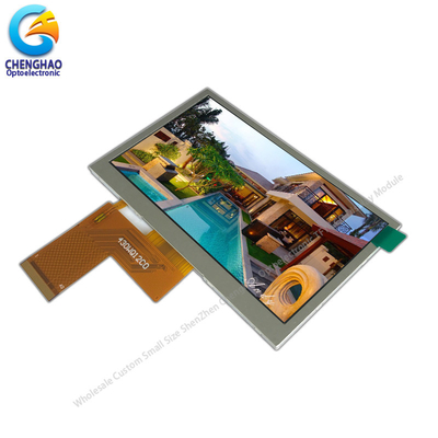 Display LCD TFT de 24 bits RGB industrial de 4,3 polegadas 480x272 com IC ST7282